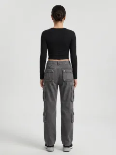 Core Multi Pocket Activewear Women's Multi Pocket Cargo Pants