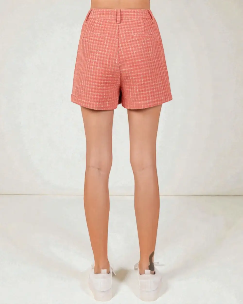 Tweed High Rise Shorts