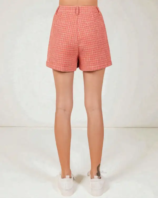 Tweed High Rise Shorts