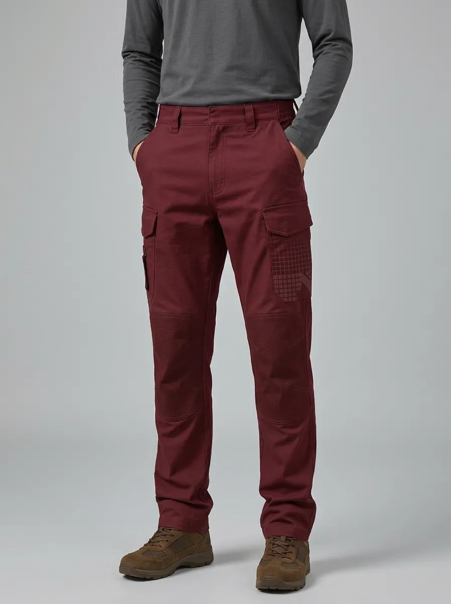 Unisex Reinforced Knee Multi-Pocket Tactical Work Pants