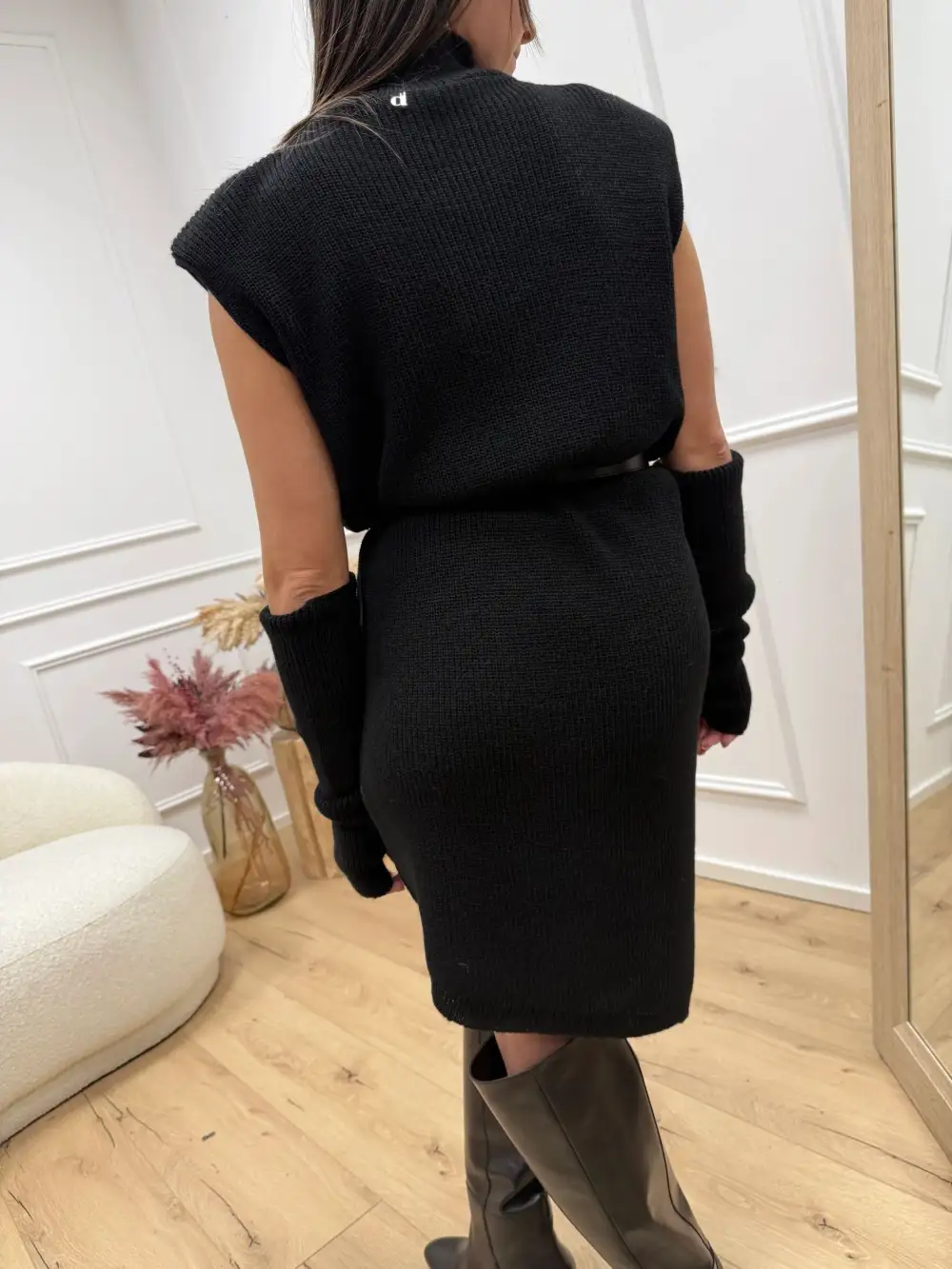 Tieback Mini Viscose Dress