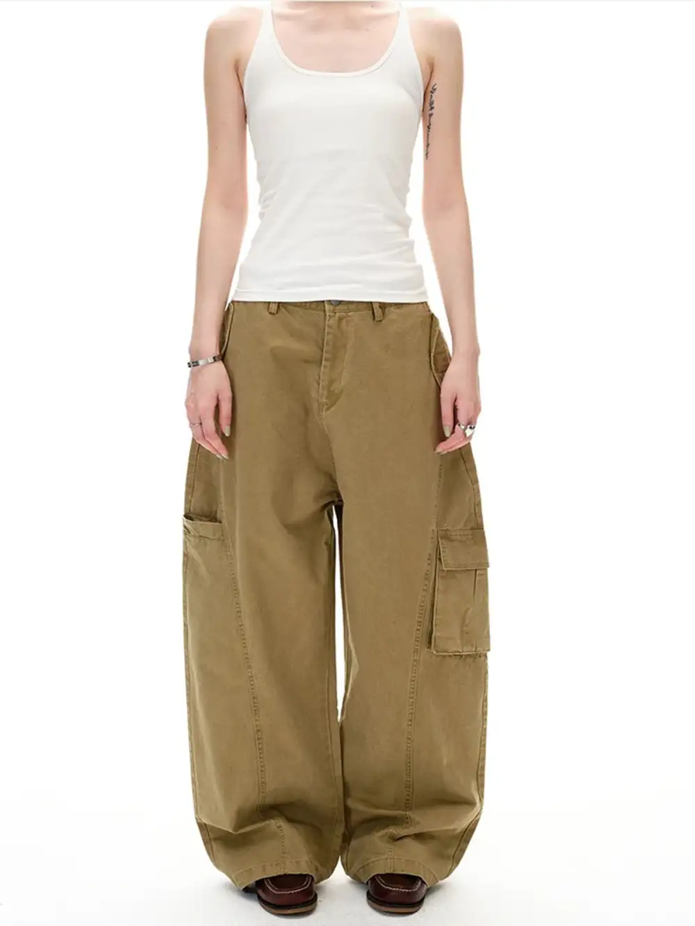 Washed Cargo Pants