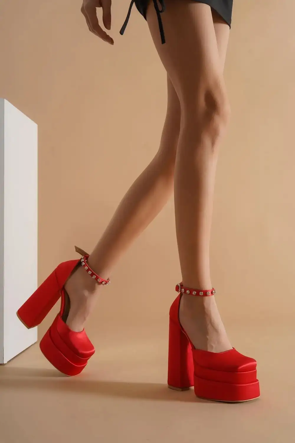Classic Square-Heel Platform Pumps