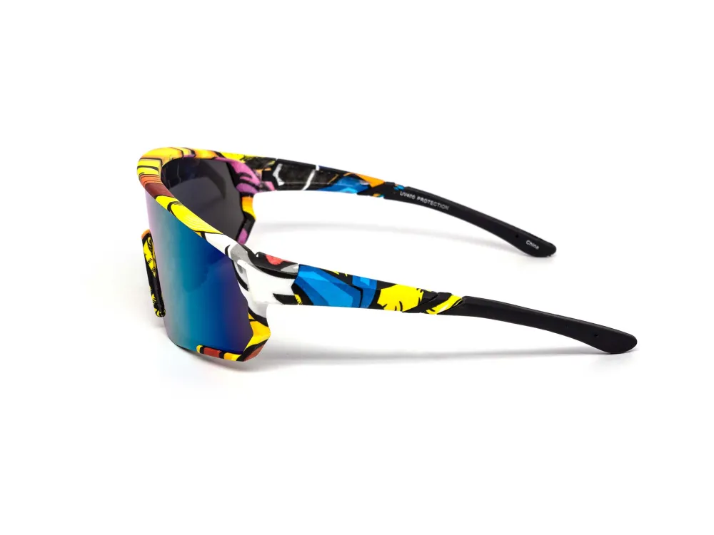 12-Pack Sport Shield Burnt Mirror Sunglasses