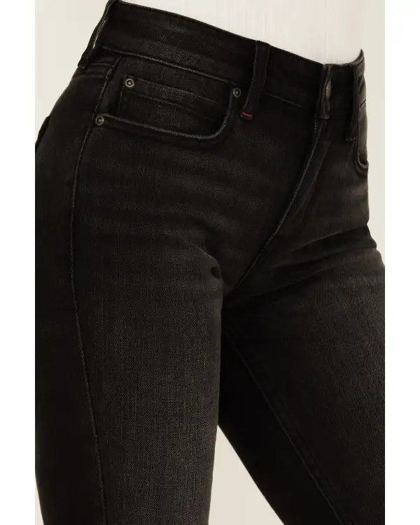 Mid Rise Bootcut Flare Embroidered Jeans
