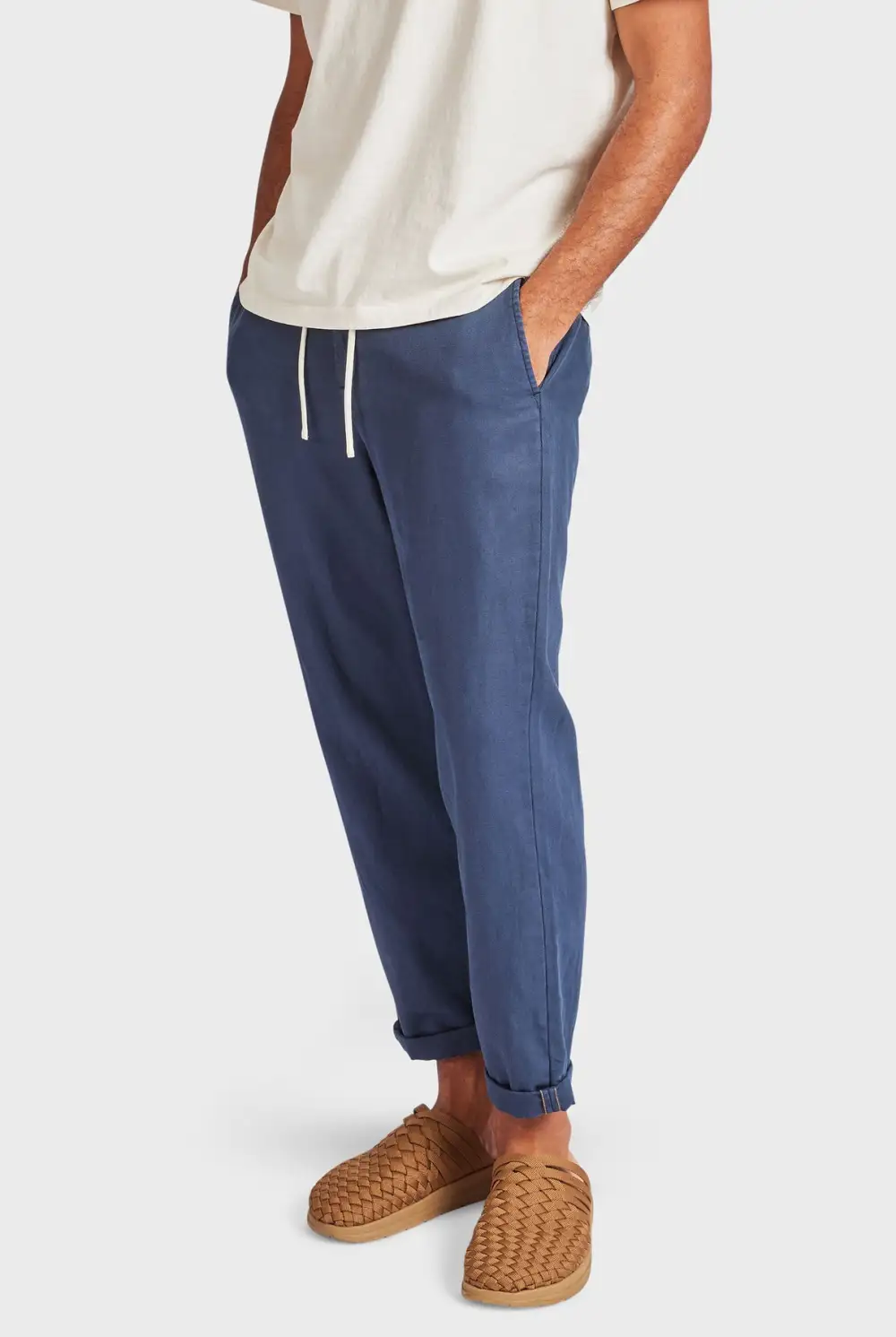 Cotton Drawstring Beach Trousers