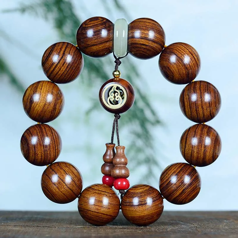 Rosewood Warmth Gourd Charm Bracelet