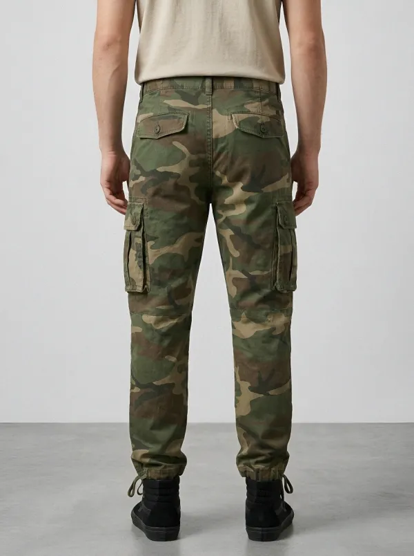 Field-Ready Camouflage Military-Inspired Camouflage Cargo Pants