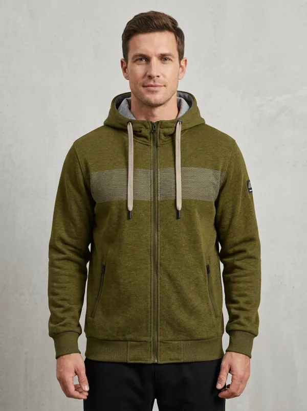 Classic Geometric Zip-Up Collection Men's Sport Jacket