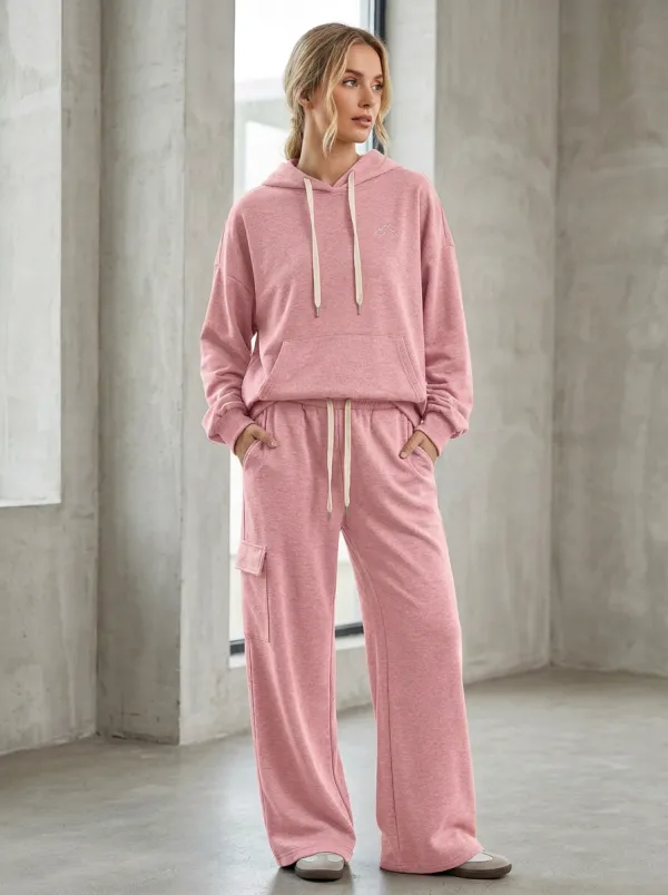 Women's Mountain Lover Minimalist Printed Hoodie Jogger Set