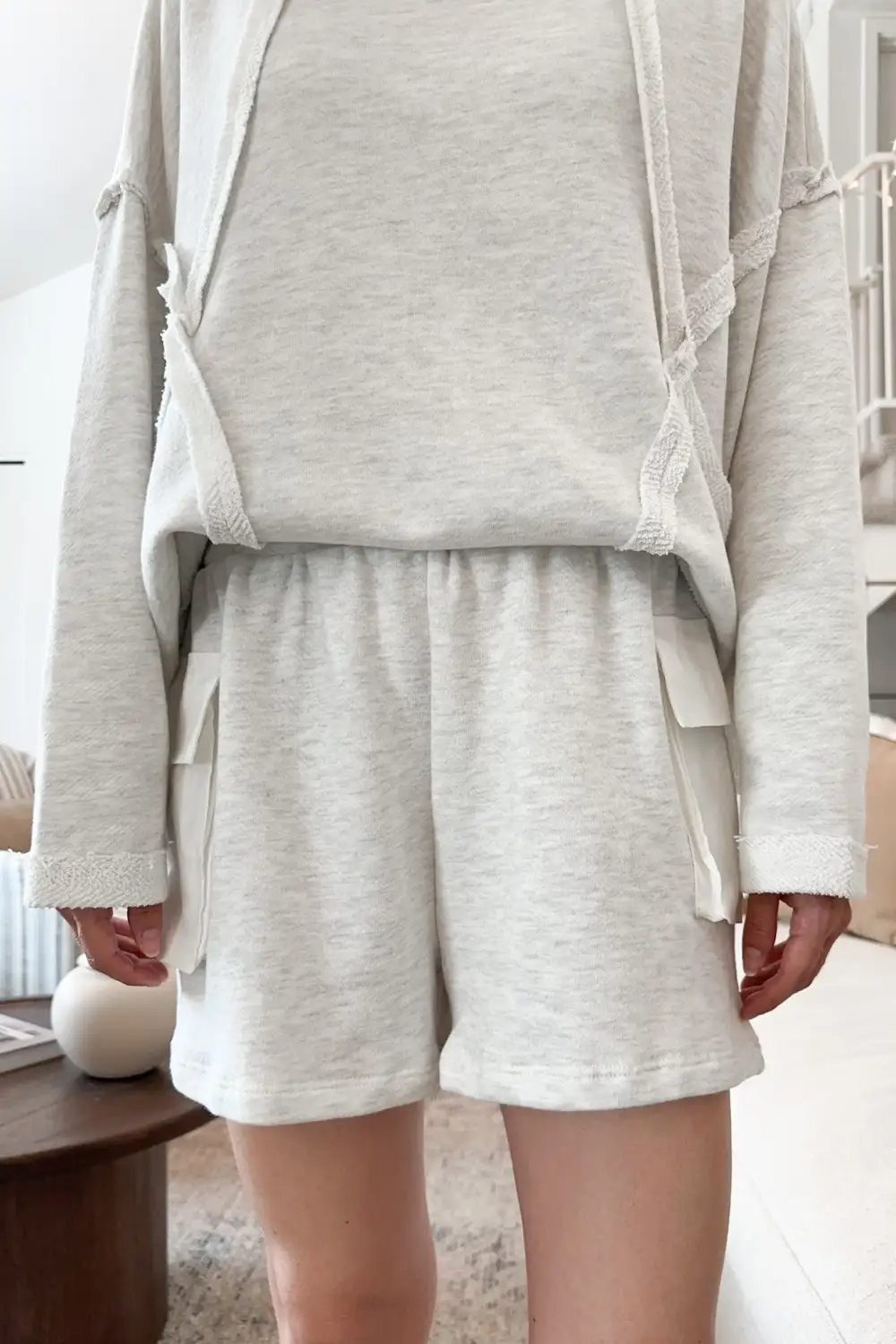 Wide Leg Cargo Pocket Shorts