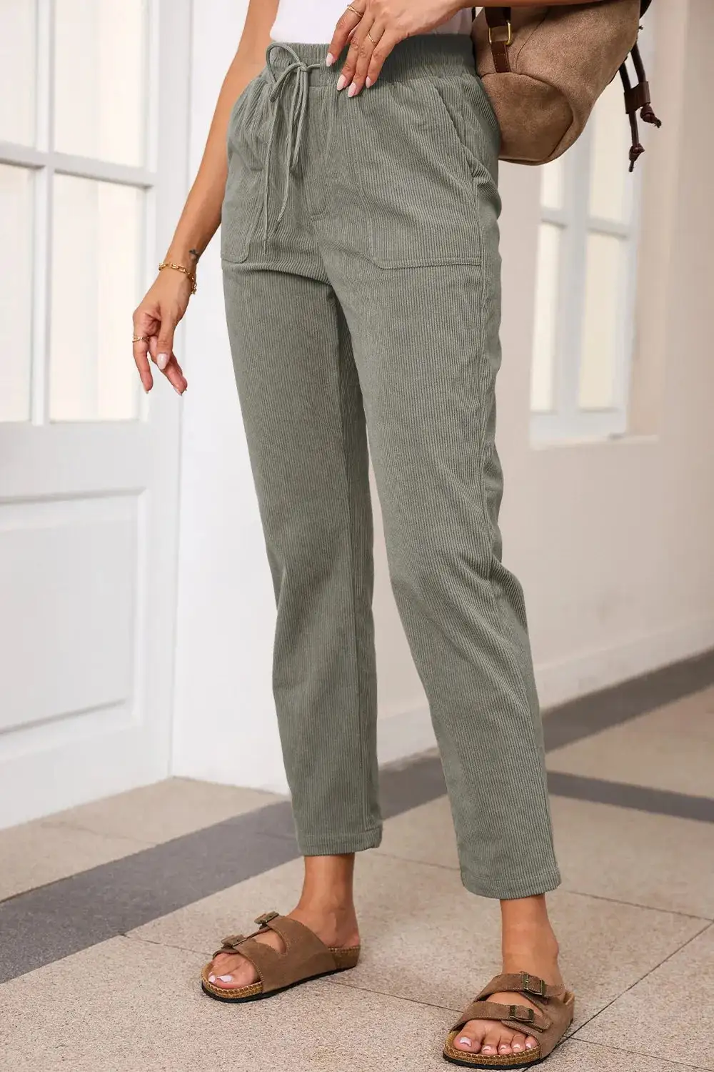 Straight Leg Drawstring Pants