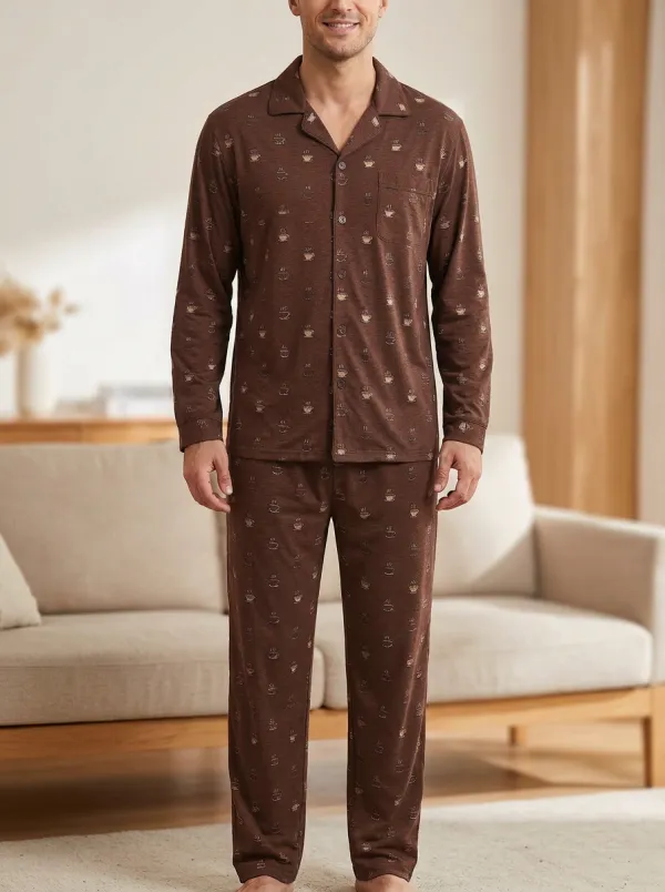 Relaxed Design Classic Men's Pajama Set