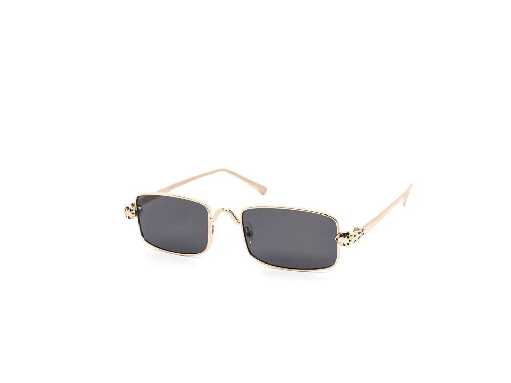 12-Pack Slim Metal Rectangle Sunglasses