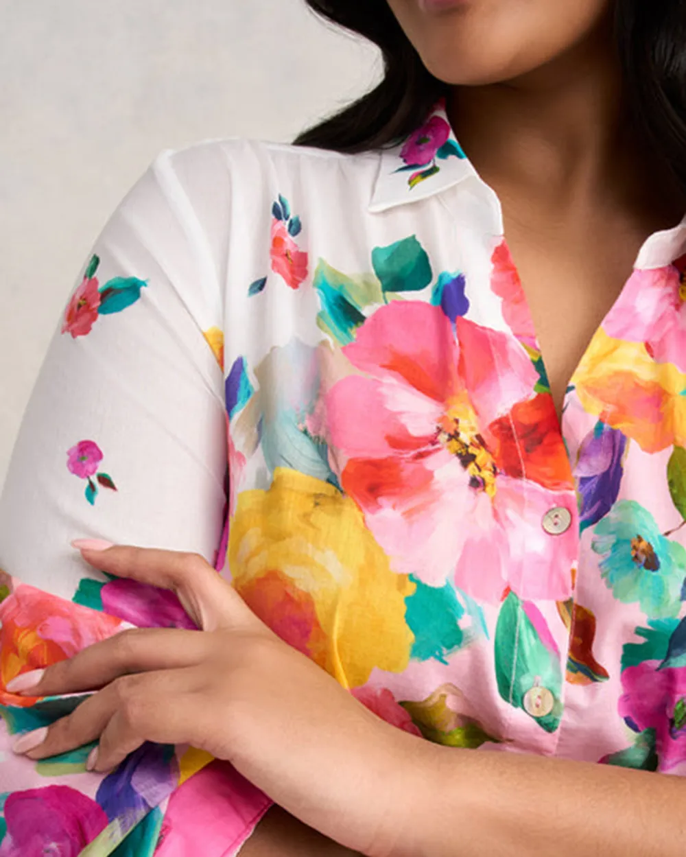 Border Cotton Shirt