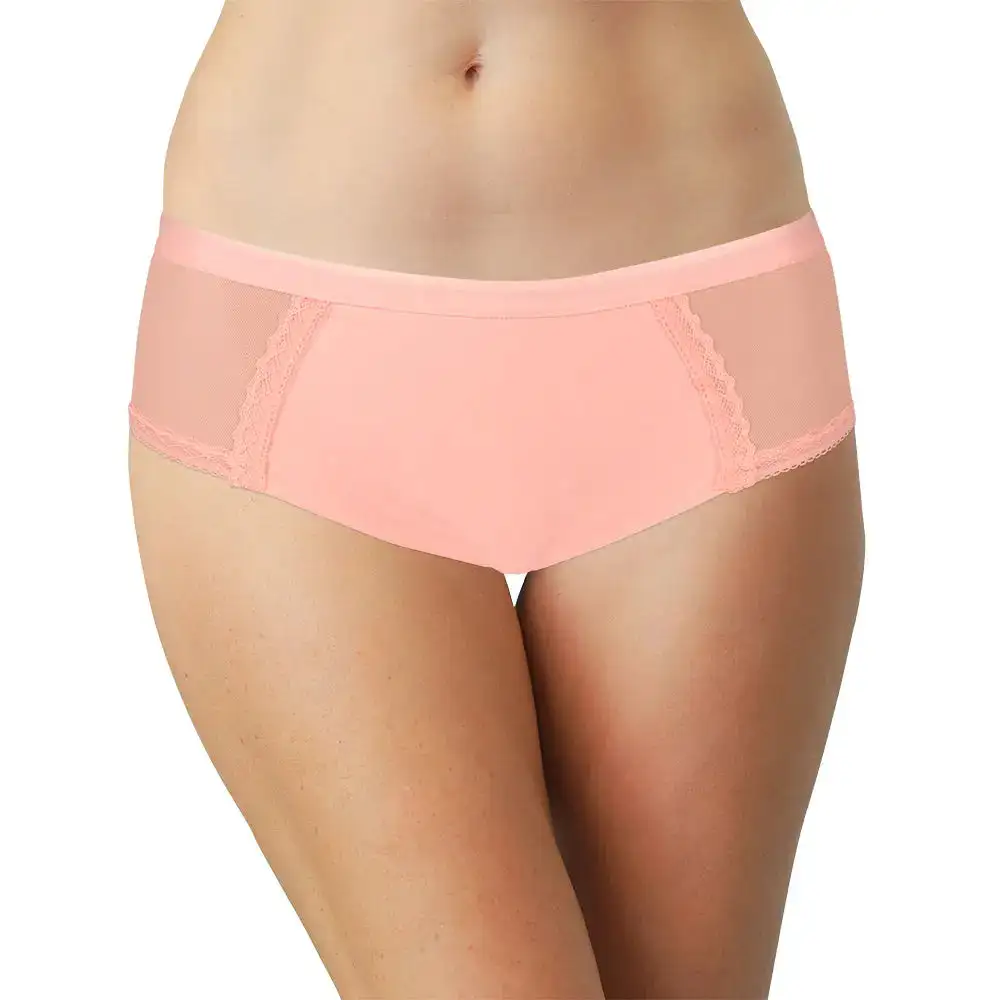 Full-Coverage Laser-Cut Lace Hipster Panty