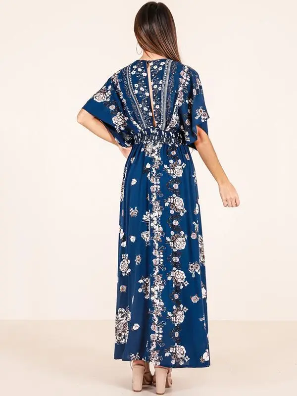 Bohemia Printed Split-side Maxi Dresses