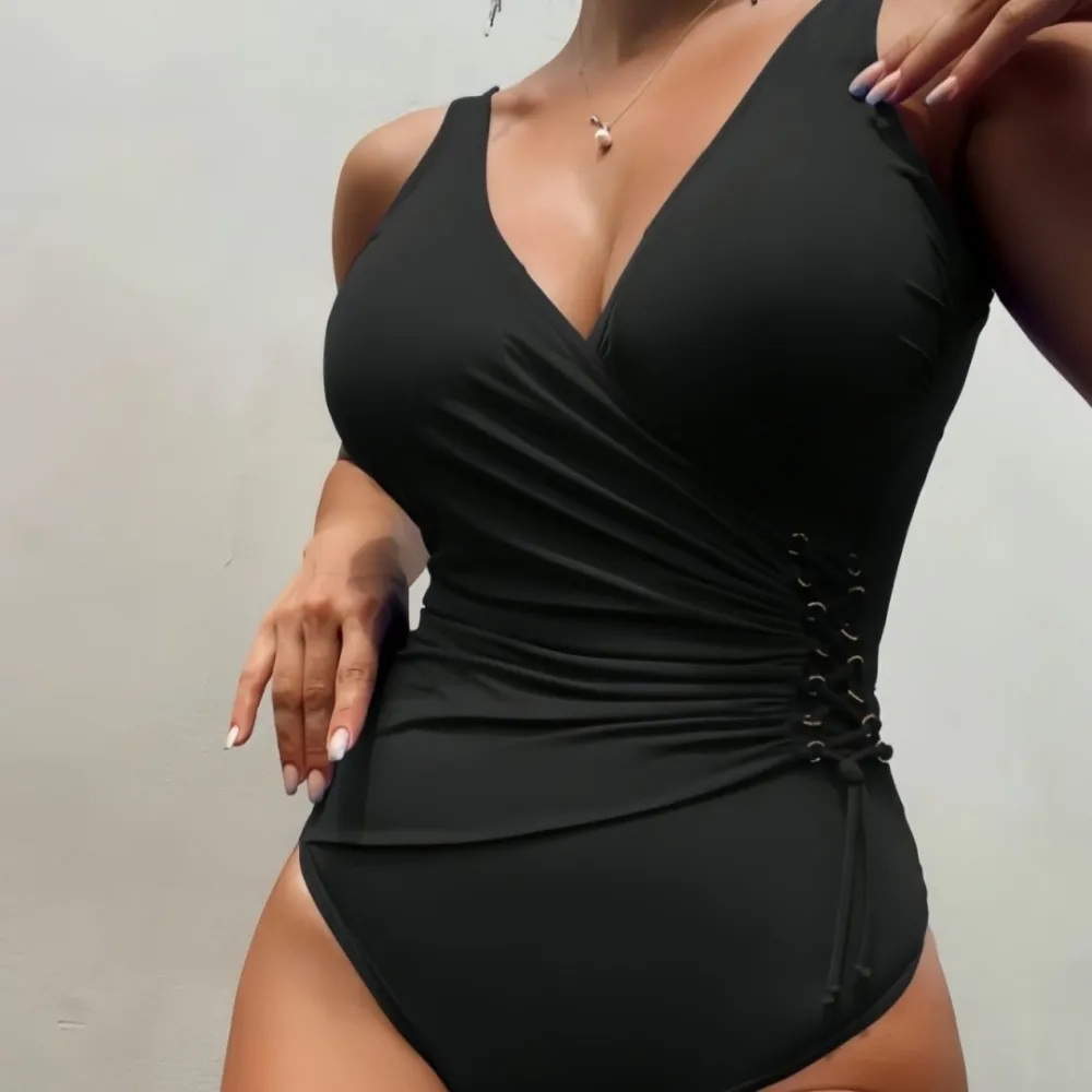 High Waist One Piece Swimsuit