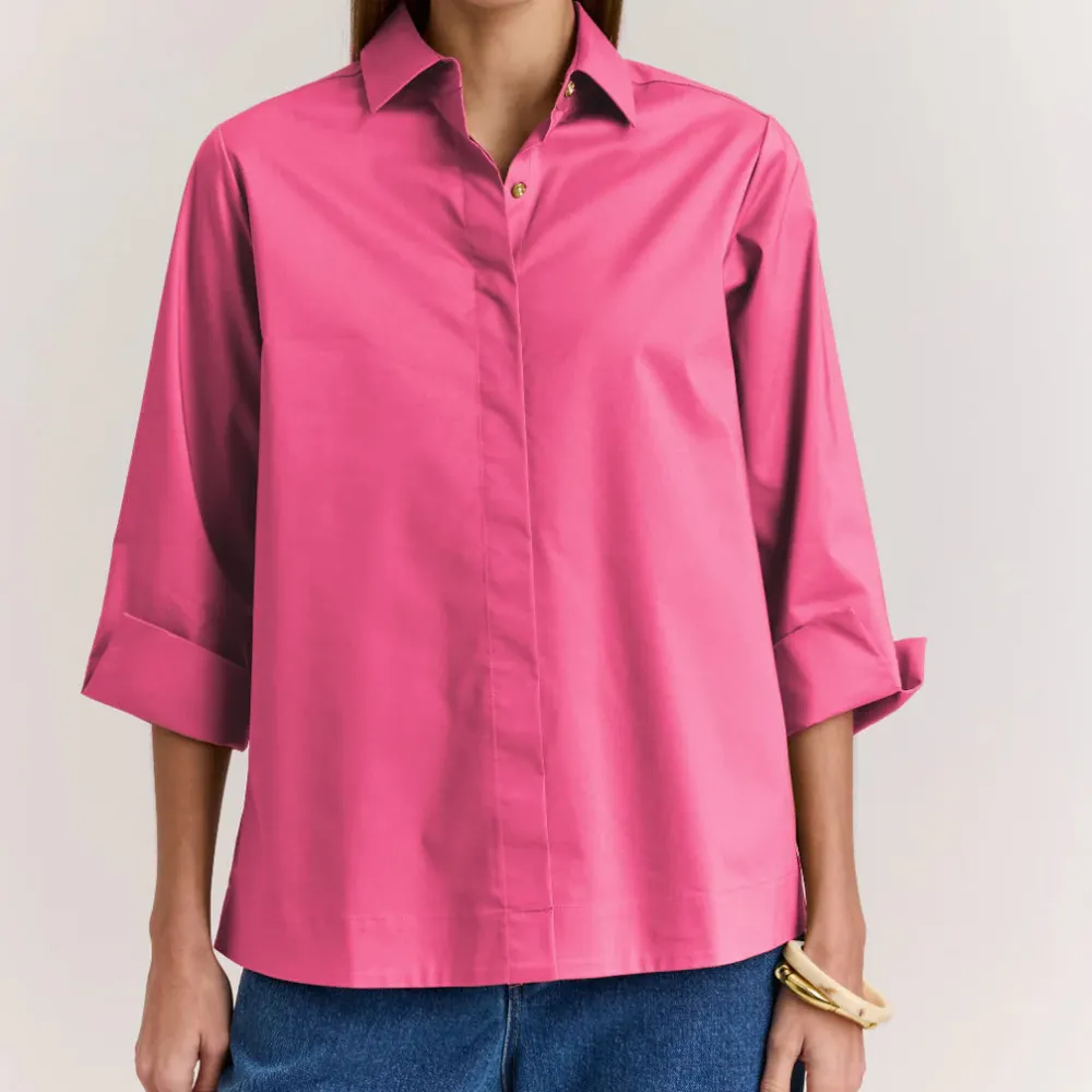 Casual Zip Front Top