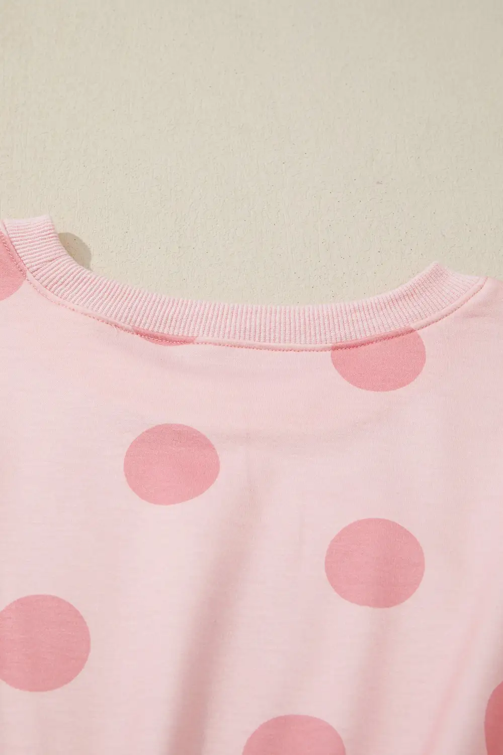Polka Dot Printed Long Sleeve Mini Dress