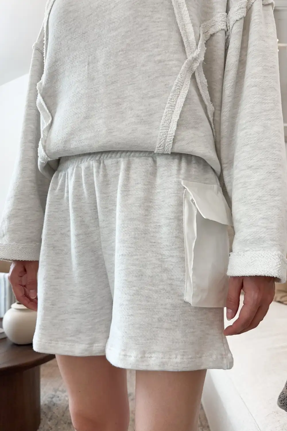 Wide Leg Cargo Pocket Shorts