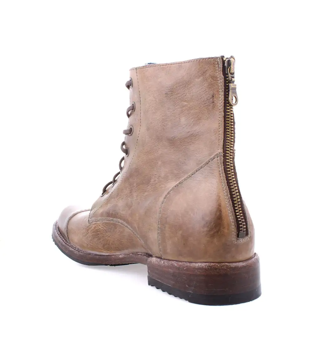 Back-Zip Streamlined Combat Boots