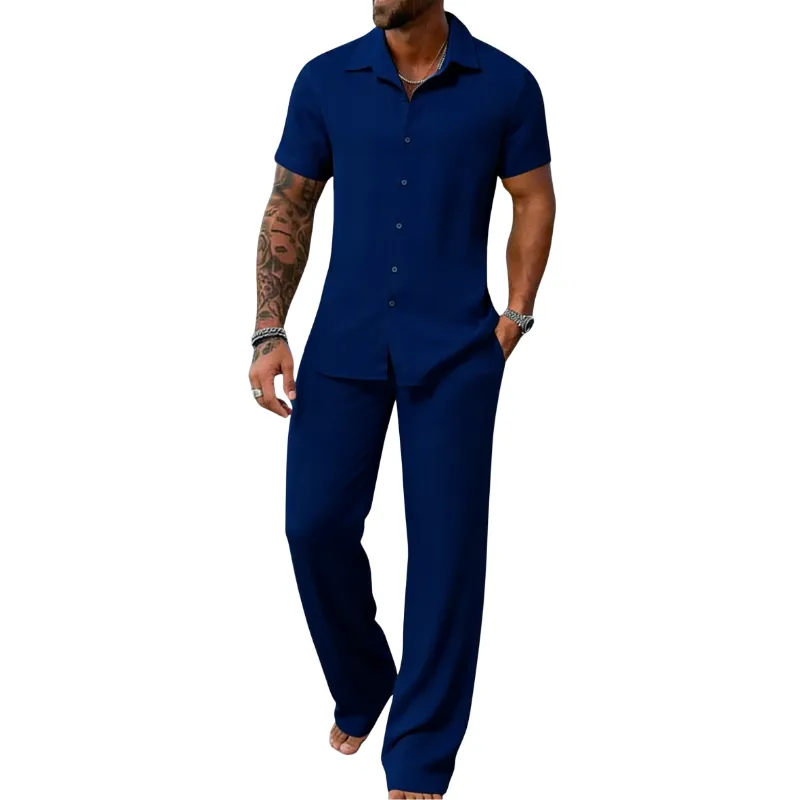 Men’s Plain Textured Set