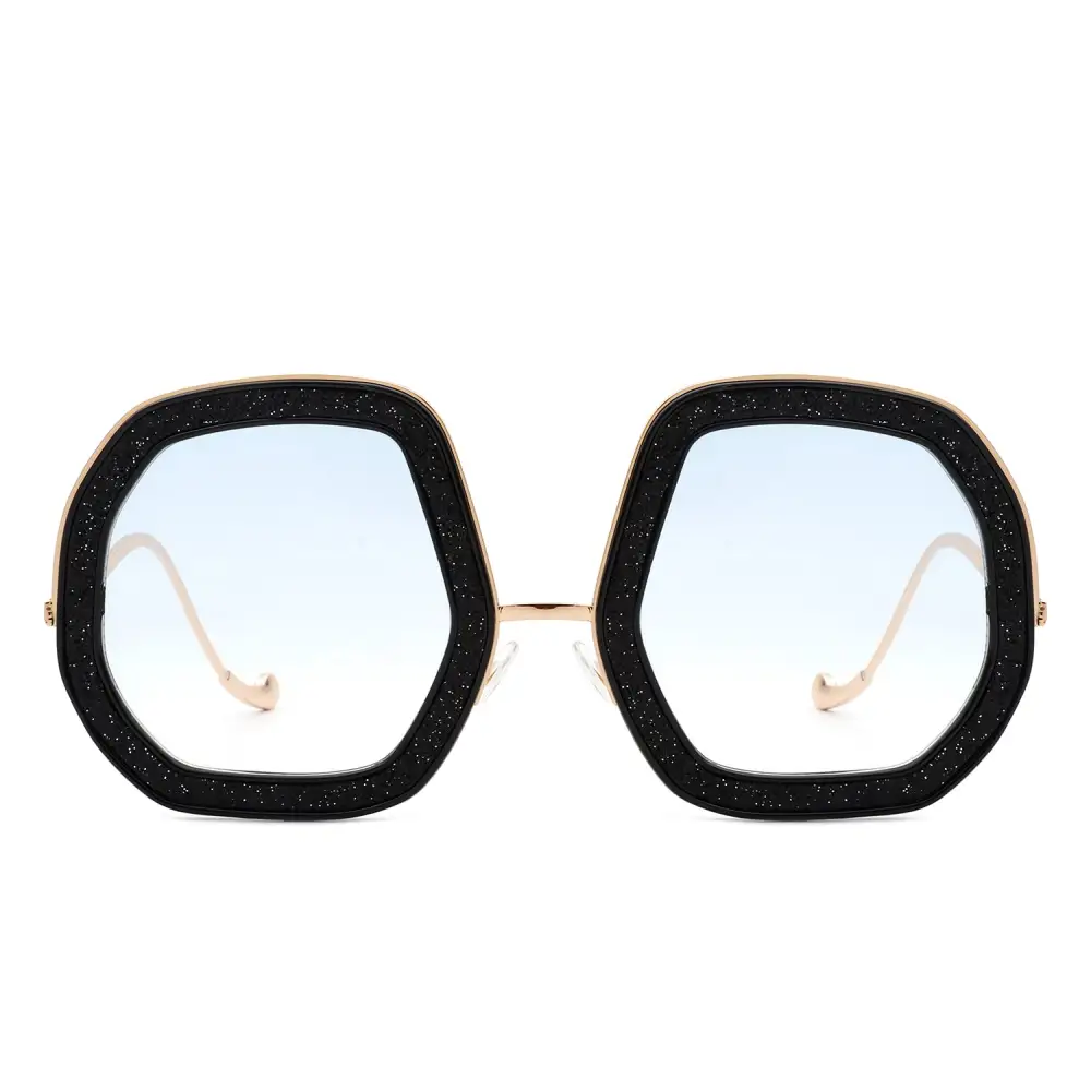 Round Geometric Frame Sunglasses