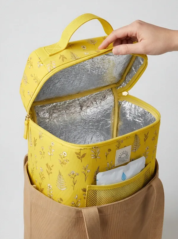 Nature Lover Botanical Floral Printed Insulated Lunch Bag
