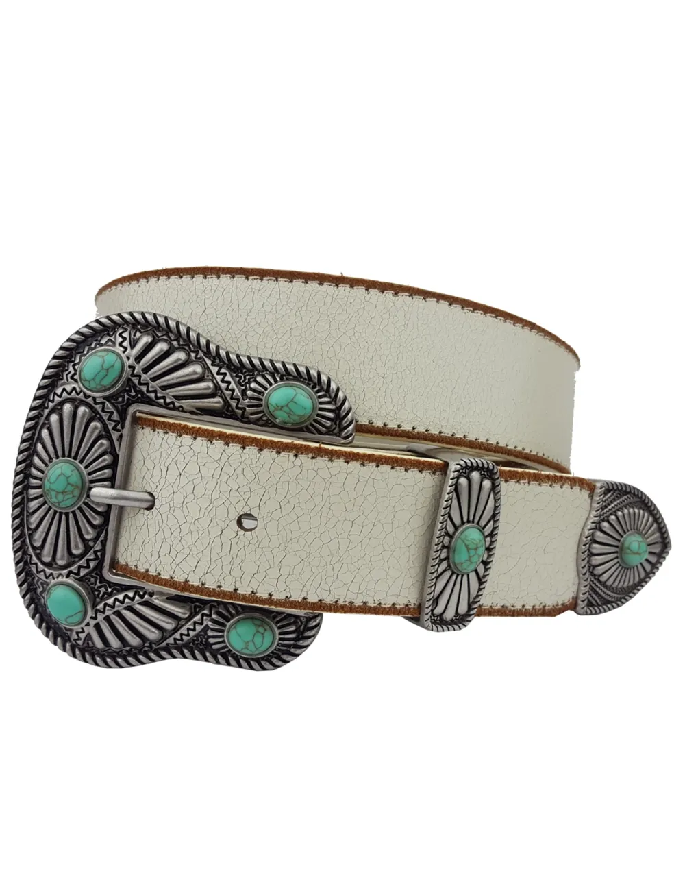 Vintage Leather Belt Stone
