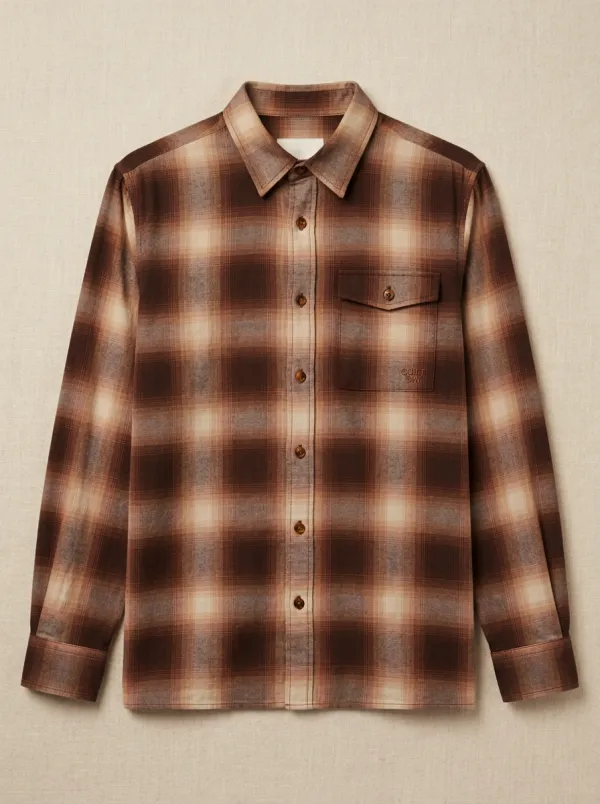 Artful Plaid Long-Sleeve Men's Long-Sleeve Shirt