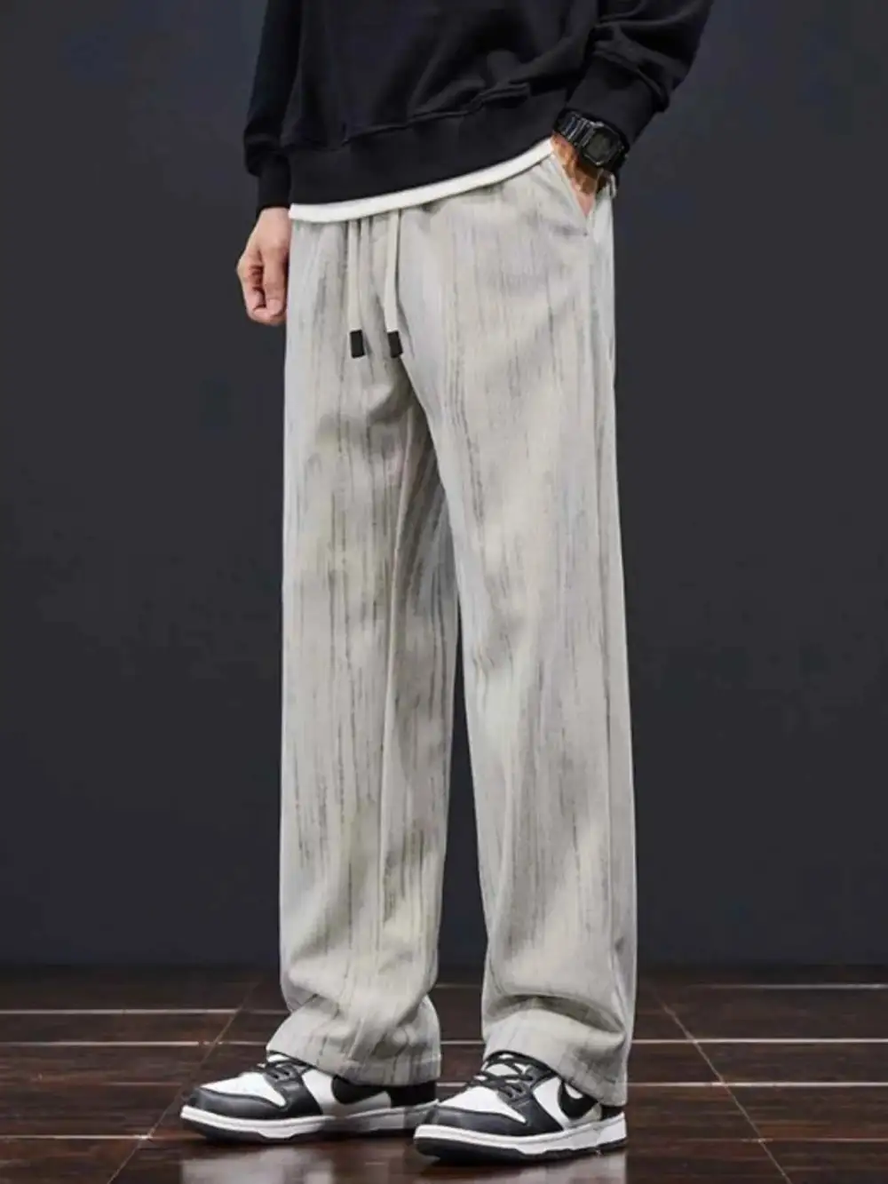 Drawstring Wide Leg Pants