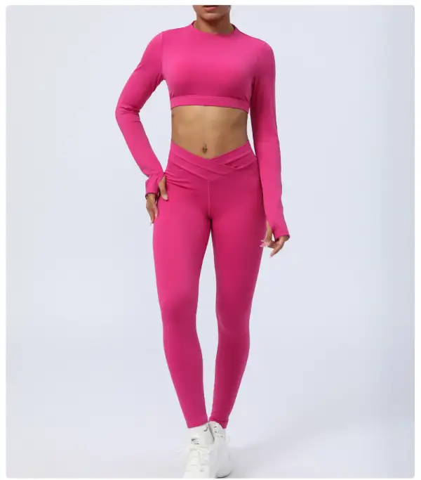 Seamless Backless Top and Leggings Active Set