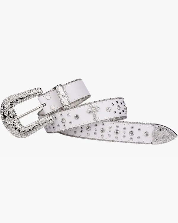 Modern Rhinestone Accent Women's Belt