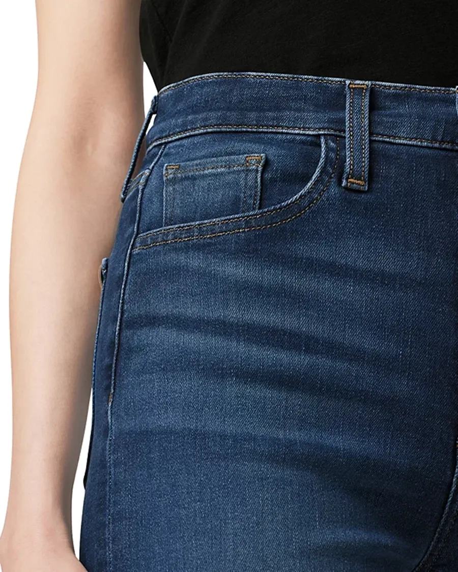 Casual Style High Rise Wide Leg Jeans