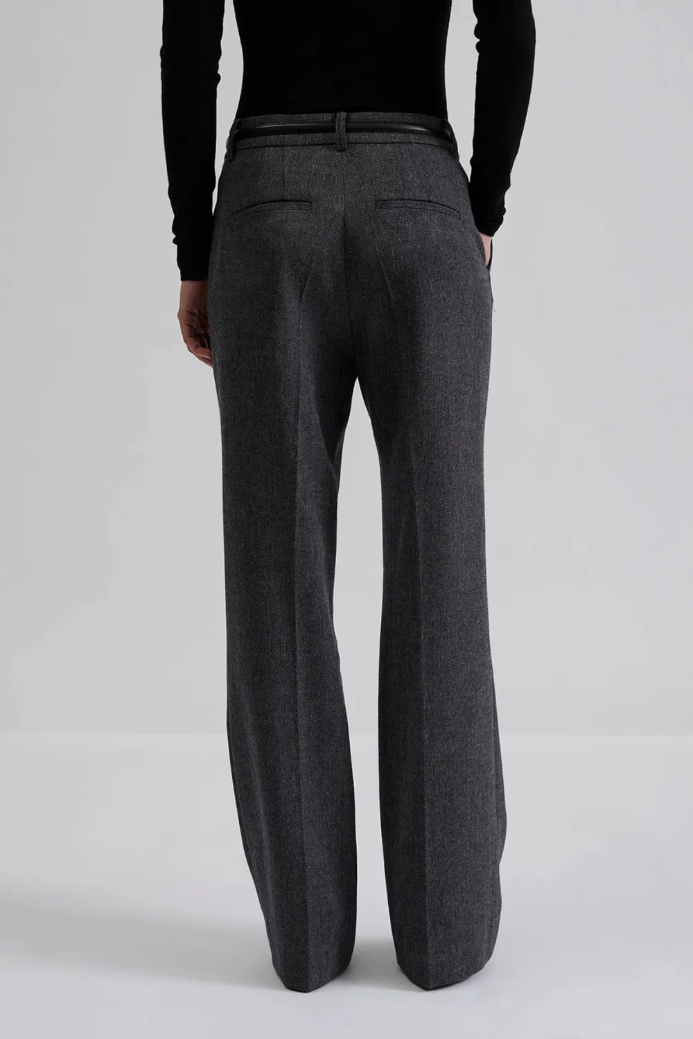 High Rise Straight Leg Trousers