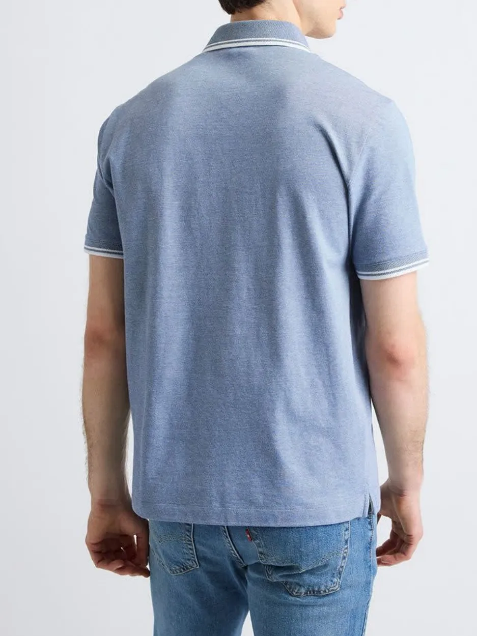 Blue Casual Style Short-Sleeve Polo