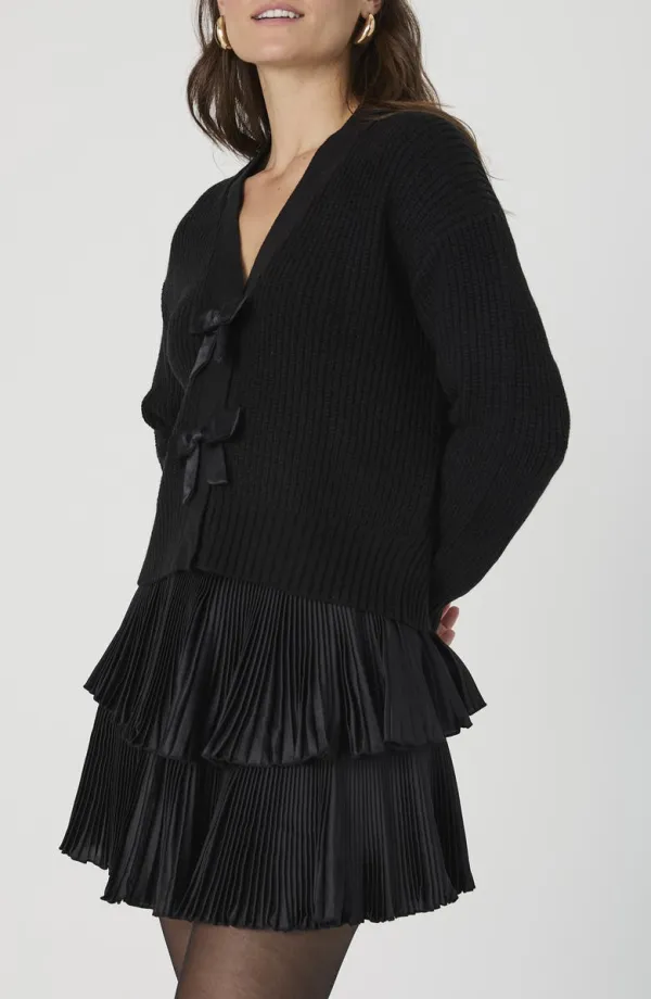 Babysoft Satin Bow Cardigan