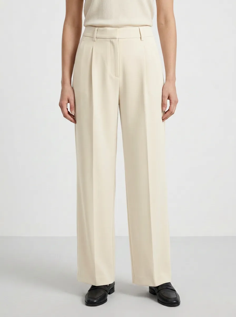 Tailored Wide-Leg Trousers