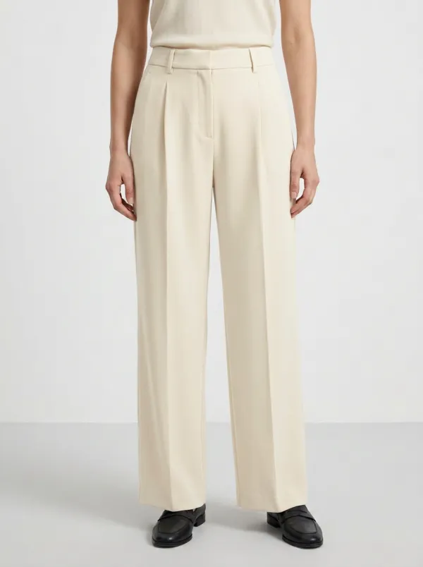 Tailored Wide-Leg Trousers