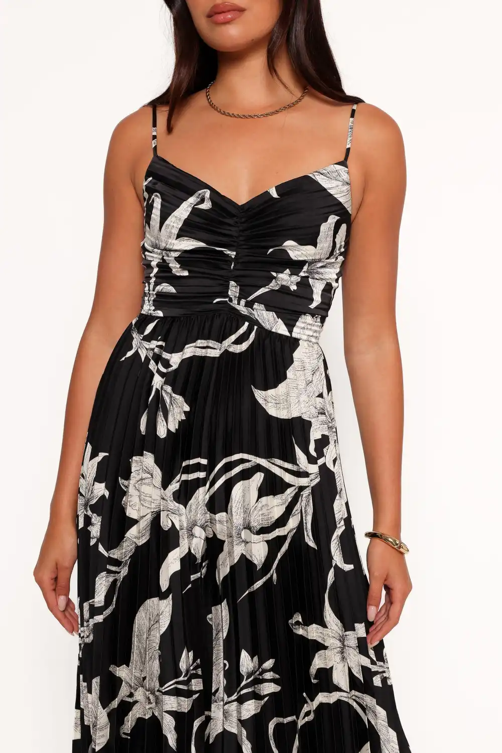 V-Neck Sleeveless Floral Printed Jumpsuit