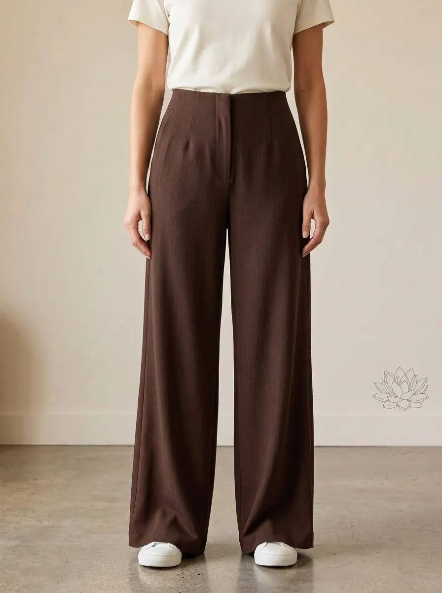 Modern Wide-Leg Printed Women's Wide-Leg Pants