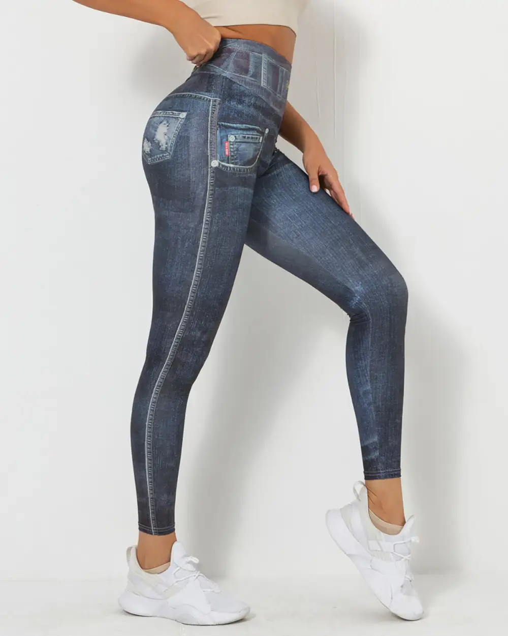 Active Scrunch Denim Leggings