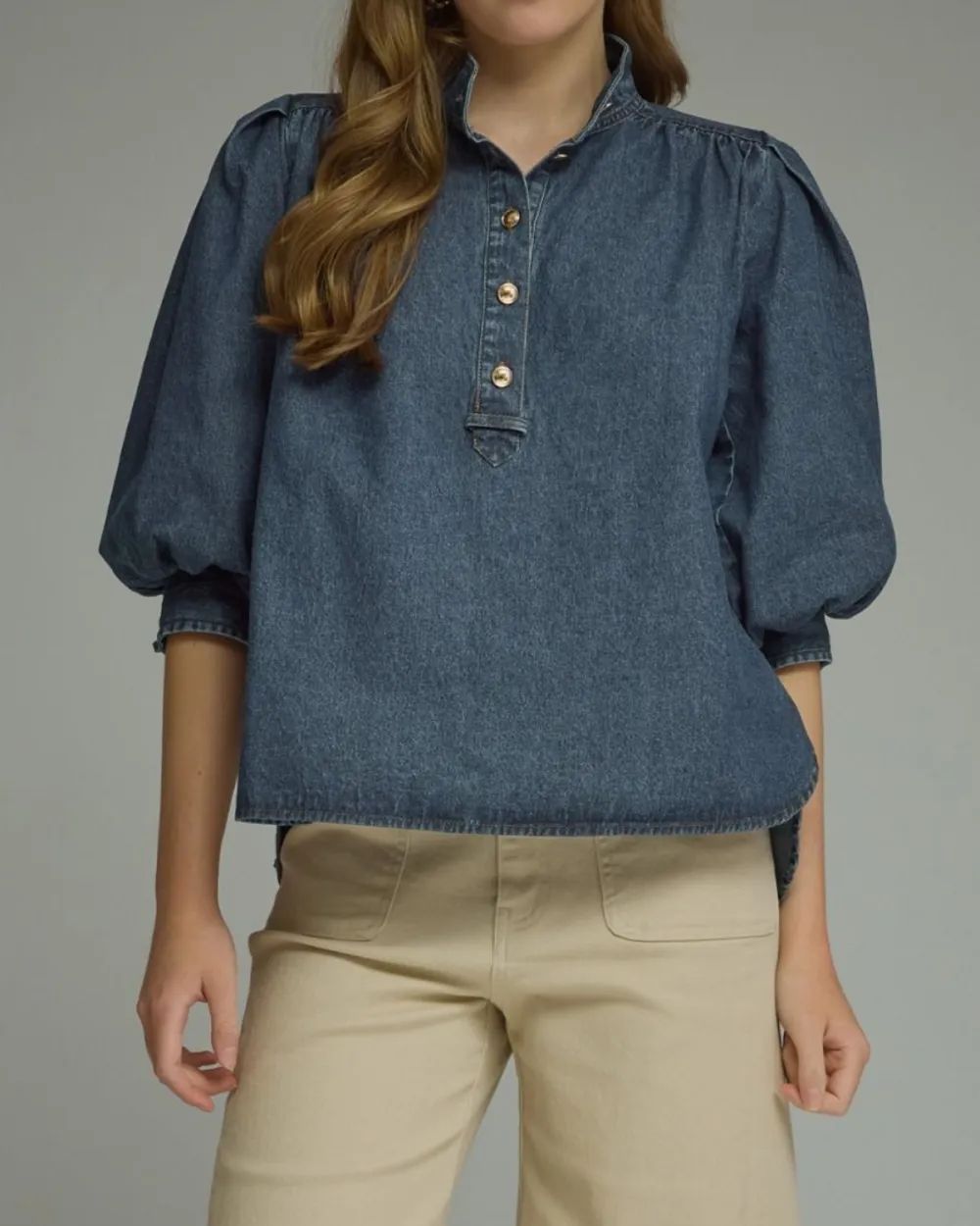 Puff 3/4 Sleeve Top