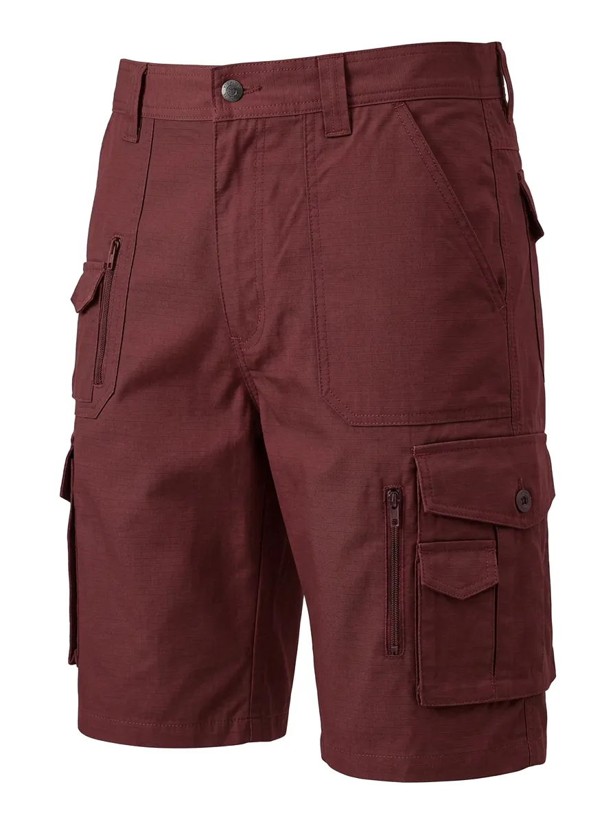 Men's Tactical Outdoor Grey Multi-Pocket Cargo Shorts