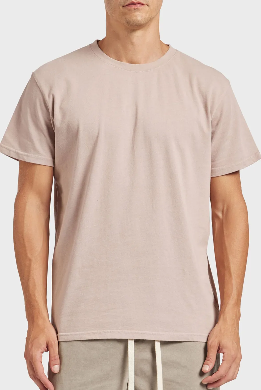 Blue Short Sleeve Crew Neck Basic Tee