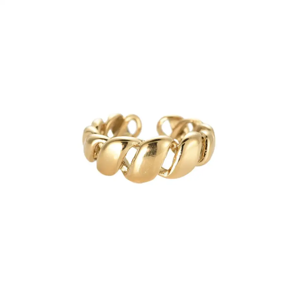 Sculpted Croissant Ring