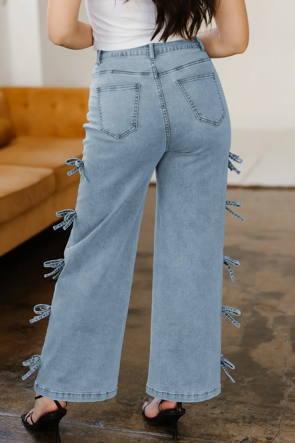 Versatile Straight Leg Denim Jeans