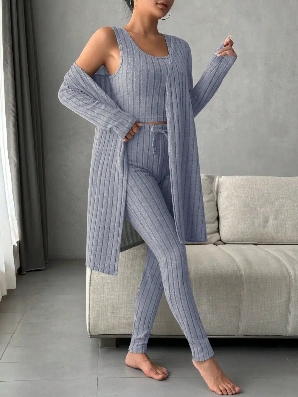 Scoop Neck Lounge Sleepwear Set