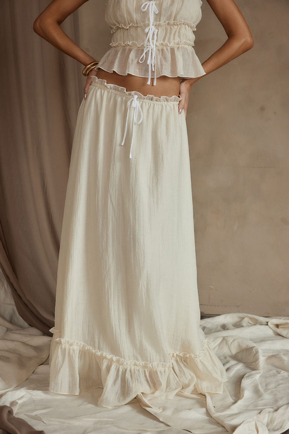 Holiday Style Baby Yellow Maxi Skirt